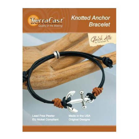 Набор для сборки украшения, 152-203мм, TierraCast, браслет Knotted Anchor, посеребренный