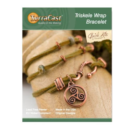 Набор для сборки украшения, 152-203мм, TierraCast, браслет Triskele Wrap, медный Набор для сборки украшения, 152-203мм, TierraCast, браслет Triskele Wrap, медный