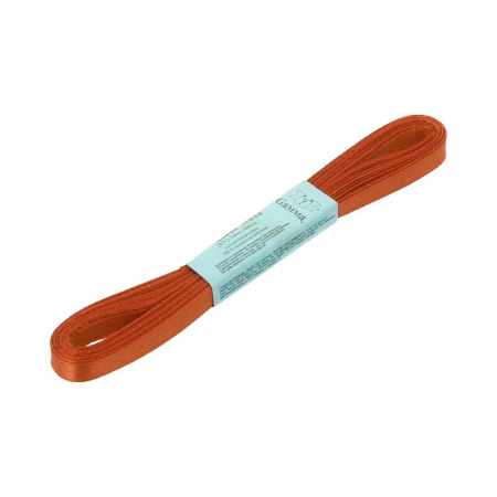 Лента атласная, Gaммa, 6мм, коричнево-бордовая №123, моток, 5 метров Лента атласная, Gaммa, 6мм, коричнево-бордовая №123, моток, 5 метров