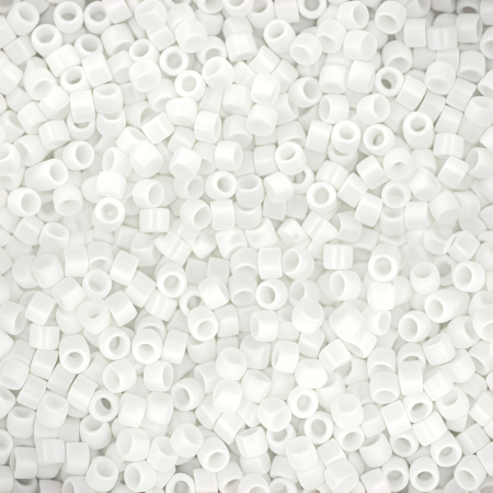 Бисер TOHO цилиндрический, размер 11/0, цвет #41 (Непрозрачный, белый), 10 грамм