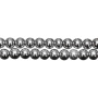 <p>Низка бусин из окрашенного (металлизированного) гематита, цвет темное серебро. Гематит создан искусственно, по составу аналогичен натуральному. Бусины могут немного отличаться по форме и размеру. Оттенок может отличаться от фотографии и в разных поставках. Длина низки примерно 37 см, в низке около 50 бусин. Низки формируются без проверки каждой бусины на дефекты. Цена за низку.</p><p>ВНИМАНИЕ: на покрытии возможны небольшие царапинки, потертости, вмятинки.</p>
