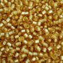 <p>Японский бисер TOHO Round (круглый Тохо), размер 11/0 (2.2 мм). Прозрачный матовый желтый бисер с серебристой сердцевиной (Silver-Lined Frosted Lt Topaz).
Цена за 10 грамм. Среднее количество бисерин в 1 грамме Toho 11/0 от 70 до 120 штук, может сильно варьироваться в зависимости от вида бисера.</p>