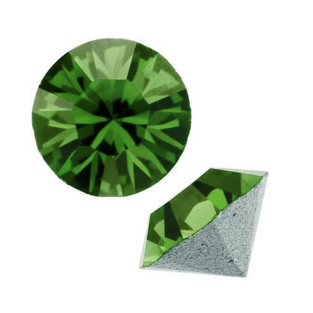 Ювелирный кристалл Swarovski, Шатон (#1088), pp32 (4мм), Зеленый папоротник, с фольгой, 20 шт. Ювелирный кристалл Swarovski, Шатон (#1088), pp32 (4мм), Зеленый папоротник, с фольгой, 20 шт.