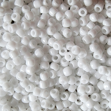 Бисер TOHO круглый, размер 15/0, цвет #41 (Непрозрачный, белый), 10 грамм