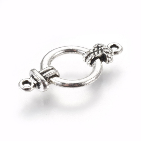 <p>Выпуклый двусторонний соединительный элемент круглой формы, хорошо подойдет под морскую тематику. Под античное серебро с чернением. Оттенок может отличаться от фотографии и в разных поставках. Цена за 1 шт.</p>