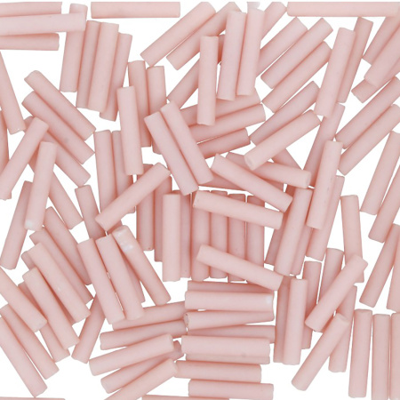 Бисер TOHO Bugle, размер 9мм, цвет #764 (Непрозрачный матовый, пастель, креветка), 10 грамм