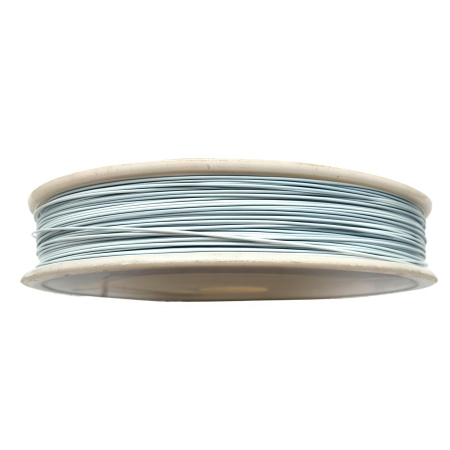 Тросик ювелирный, 0.45мм, цвет белый, катушка, 50 метров