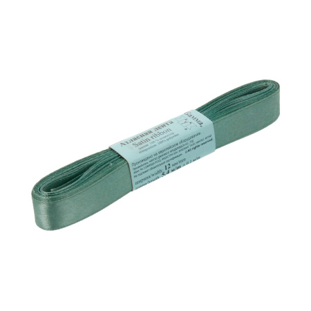 Лента атласная, Gaммa, 12мм, сине-зеленая №032, моток, 5 метров Лента атласная, Gaммa, 12мм, сине-зеленая №032, моток, 5 метров