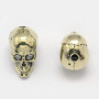 <p>Фурнитура для бижутерии Милано класса люкс (MILANO LUX). Качественный компонент для бижутерии - эффектная объемная бусина череп. Размер отверстия примерно 1.5 мм, длина бусины по отверстию - около 9 мм. Инкрустация кристально-прозрачными фианитами. Размер может немного отличаться от партии к партии. Оттенок может отличаться от фотографии. Цена за 1 шт.</p>