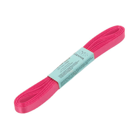 Лента атласная, Gaммa, 6мм, светло-вишневая №124, моток, 5 метров Лента атласная, Gaммa, 6мм, светло-вишневая №124, моток, 5 метров