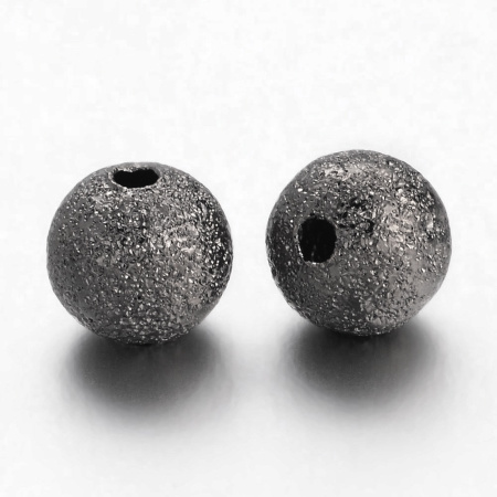 Бусина металлическая, 6мм, звездная пыль, базовый материал - латунь, вороненая сталь, 5 грамм Бусина металлическая, 6мм, звездная пыль, базовый материал - латунь, вороненая сталь, 5 грамм