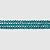 Бусины стеклянные, 3х2-3.5х2.5мм, граненые, рондели, цвета морской волны, 155-185 шт., низка