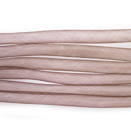 Бижутерная сетка-рукав, 15мм, коричневая, 5 метров