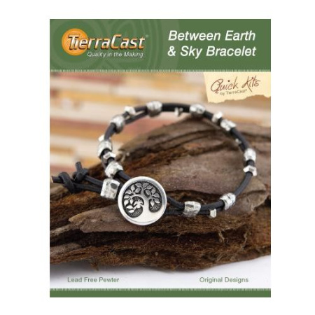 Набор для сборки украшения, 152-203мм, TierraCast, браслет Between Earth and Sky, посеребренный