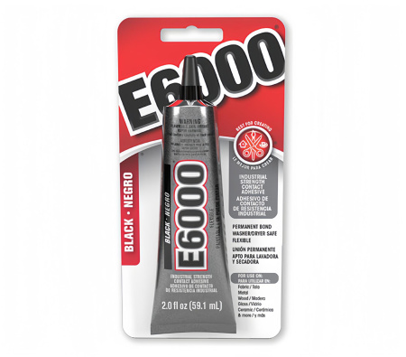 Клей универсальный, E6000 Black (США), черный, 59.1 мл (2 fl. oz.), 1 шт.
