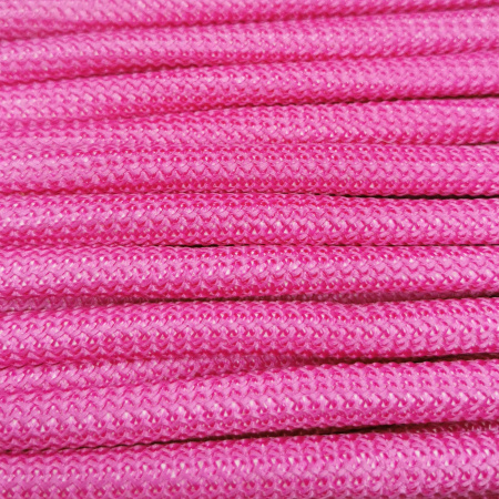 Шнур плетеный с сердечником, около 10мм, полиэстер, малиново-розовый, 80 см, 1 шт.