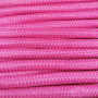 <p>Толстый плетеный синтетический шнур-змейка. Очень прочный, при этом довольно гибкий и мягкий, слегка тянется. Цвет малиново-розовый. Оттенок может отличаться от фотографии и в разных поставках. Плетение не очень плотное, сквозь нити может проглядывать сердечник, отличающийся по цвету (белый). Толщина около 1 см, может немного отличаться от заявленной. Можно использовать в качестве основы для создания колье или браслетов, он может послужить альтернативой бисерному жгуту. Произведен в Греции. Цена за отрезок длиной примерно 80 см. При покупке нескольких единиц, по возможности, отрезается цельным куском.</p>