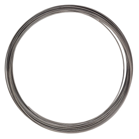 Проволока с памятью, 92х0.7мм, для колье, вороненая сталь, 2 витка