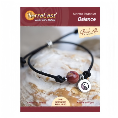 Набор для сборки украшения, 150-230мм, TierraCast, браслет Balance, посеребренный