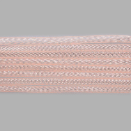Бижутерная сетка-рукав, 8мм, персиковая, 10 метров