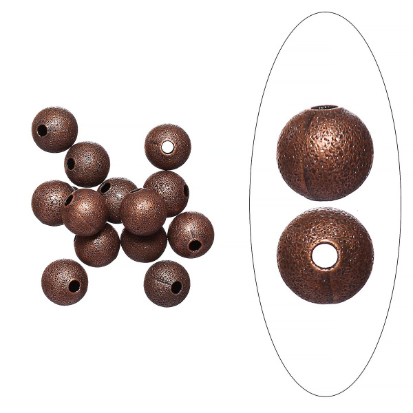 <p>Латунная бусина с медным покрытием с чернением, выполнена в стиле "соляной техники". Диаметр отверстия около 2 мм. Оттенок может отличаться от фотографии и в разных поставках. Цена за 20 шт.</p>
<p>УЦЕНКА: на покрытии возможны неровности, пятнышки, вмятинки, может быть заметен шов, преимущественно у отверстий.</p>