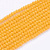 Бусины стеклянные, 3.2х2.8мм, граненые, рондели, непрозрачные оранжево-жёлтые, 140 шт., низка