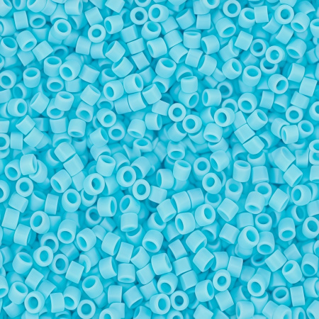 Бисер TOHO цилиндрический, размер 11/0, цвет #43 (Непрозрачный, голубая бирюза), 10 грамм