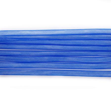 <p>
Бижутерная сетка-рукав, сплетена из пластиковых синих нитей. Толщина может отличаться от заявленной на +-1.5 мм. Растягивается. Сетку можно наполнить бисером или бусинами, надеть на неё сверху бусины или подвески с не очень маленьким отверстием, завязать в нужном месте узелком. Оттенок может отличаться от фотографии и в разных поставках. Сетка осталась кусками по 1-4 метра. Цена за 10 метров.
</p>