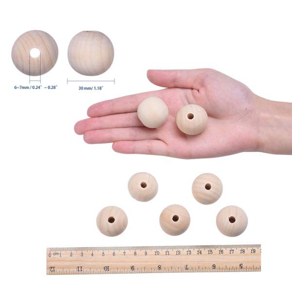 Бусина деревянная, 30х29мм, натуральная (без покрытия), 5 шт. <p>
Деревянные бусины без покрытия. Размер примерно 30*29 мм, могут немного отличаться по форме и размеру. На бусинах возможны небольшие неровности. Размер отверстия около 5-7 мм. Отлично подходят для создания слингобус, детских игрушек, эко-украшений и т.д. Цена за 5 бусин.
</p>
