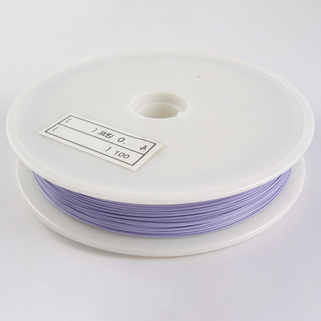 Тросик ювелирный, 0.38мм, цвет сиреневый, катушка, 50 метров