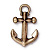 Подвеска, 27х18мм, TierraCast, якорь, базовый материал - оловянный сплав, бронзовый с чернением, 1 шт.