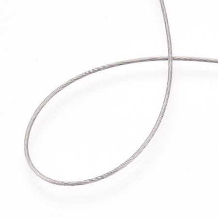 <p>Довольно качественный, очень толстый ювелирный тросик. Толщина около 0.8мм, может немного отличаться от заявленной. Цвет тёмно-серебристый (стальной). Оттенок может отличаться от фотографии и в разных поставках. Цена за катушку около 14 метров. Тросик в намотке может состоять из нескольких кусков.</p>