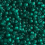 <p>Японский бисер TOHO Round (круглый Тохо), размер 11/0 (2.2 мм). Прозрачный матовый изумрудный (Transparent-Frosted Teal). Оттенок может отличаться от фотографии. Цена за 10 грамм. Среднее количество бисерин в 1 грамме Toho 11/0 от 70 до 120 штук, может сильно варьироваться в зависимости от вида бисера.</p>