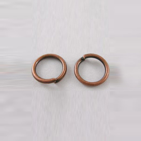Соединительное колечко, 5мм (толщина 1.0мм, внутренний размер 3мм), базовый материал - латунь, темная медь, 10 грамм