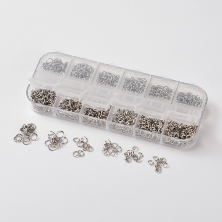 Соединительное колечко, 4-6мм, базовый материал - нержавеющая сталь, без покрытия, набор в коробочке Соединительное колечко, 4-6мм, базовый материал - нержавеющая сталь, без покрытия, набор в коробочке