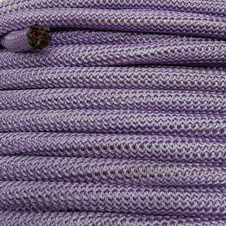 Шнур плетеный с сердечником, около 10мм, полиэстер, сиреневый, 135 см, 1 шт.