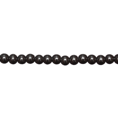 <p>
Каменные бусины из гематита. Гематит создан искусственно, по составу аналогичен натуральному. Бусины могут немного отличаться по форме и размеру. Оттенок может отличаться от фотографии и в разных поставках. Отверстие довольно крупное, около 1.4-2 мм. Цена за низку, около 72 бусин (низки формируются без проверки каждой бусины на дефекты).
</p>