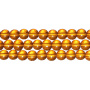 <p>Стеклянные бусины - гладкие шарики, цвет янтарный. В низке около 40 бусин. Бусины могут незначительно отличаться по размеру и форме. Оттенок может отличаться от фотографии и в разных поставках. Цена за низку.</p>