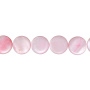 <p>
Круглые бусины-пластинки из натурального тонированного перламутра розового цвета. На бусинах есть темные пятна, возможны щербинки естественного происхождения, отверстия могут быть сделаны не очень аккуратно. Оттенок может отличаться от фото. Бусины могут немного отличаться по форме и размеру. Цена за 1 низку длиной около 38 см (примерно 26 бусин, низки формируются без проверки каждой бусины на дефекты).
</p>