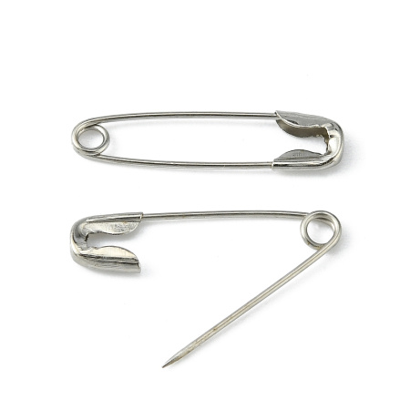 Булавка английская, 20.5х5мм, базовый материал - железо, стального цвета, 10 грамм