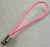Основа для подвески на телефон, 50мм, розовый шнур, базовый материал - латунь, стальной концевик, 1 шт. Основа для подвески на телефон, 50мм, розовый шнур, базовый материал - латунь, стальной концевик, 1 шт.