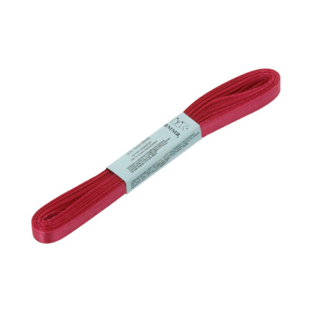 Лента атласная, Gaммa, 6мм, бордово-красная №065, моток, 5 метров Лента атласная, Gaммa, 6мм, бордово-красная №065, моток, 5 метров