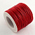 Шнур хлопковый вощеный, около 1мм, красный, 90 метров, катушка Шнур хлопковый вощеный, около 1мм, красный, 90 метров, катушка