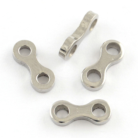 Разделитель, 12х5мм, лакончиный, на 2 отверстия, базовый материал - нержавеющая сталь, без покрытия, 5 шт.
