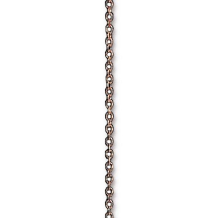 Цепочка отрезная (без замка), 3х2мм, TierraCast, базовый материал - латунь, бронзовая с чернением, 50 см