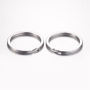 <p>Двойное плоское колечко для брелка из нержавеющей стали марки 304 (используется в пищевой промышленности, не темнеет, не облезает). Ширина кольца 2.7 мм, внешний диаметр 25 мм. Можно использовать как кольцо для ключей или коннектор. Цена за 5 шт.</p>
<p>ВНИМАНИЕ: на поверхности возможны царапинки.</p>