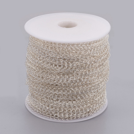 <p>Изящная витая цепочка. Звенья запаяны. Цена за 2 метра. При покупке нескольких метров, по возможности отрезается цельным куском.</p><p>ВНИМАНИЕ: цепочка может иметь желтоватый оттенок, размер может немного отличаться от заявленного, могут попадаться звенья, слипшиеся между собой.</p>