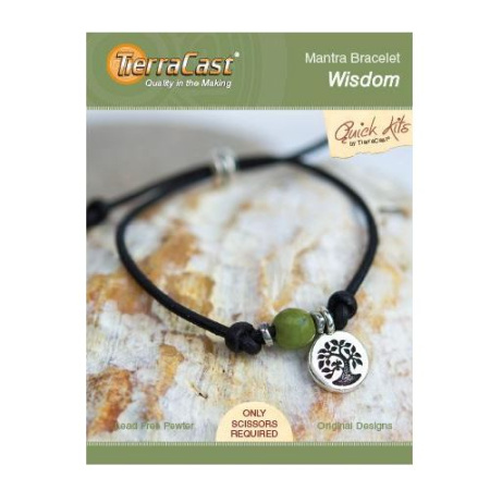 Набор для сборки украшения, 150-230мм, TierraCast, браслет Wisdom, посеребренный