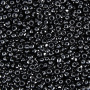 <p>Японский бисер TOHO Round (круглый Тохо), размер 11/0 (2.2 мм). Непрозрачный черный (Opaque Jet). Оттенок может отличаться от фотографии. Цена за 10 грамм. Среднее количество бисерин в 1 грамме Toho 11/0 от 70 до 120 штук, может сильно варьироваться в зависимости от вида бисера.</p>