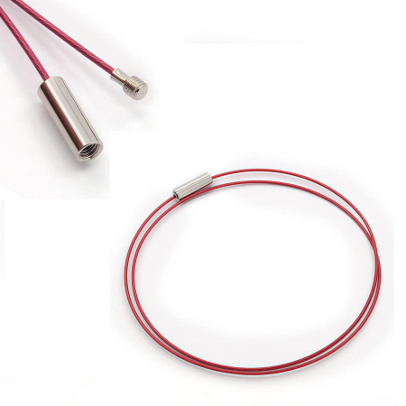 Основа для колье (чокер) с замком, 1мм, цвет темно-розовый, 45 см, 5 шт.